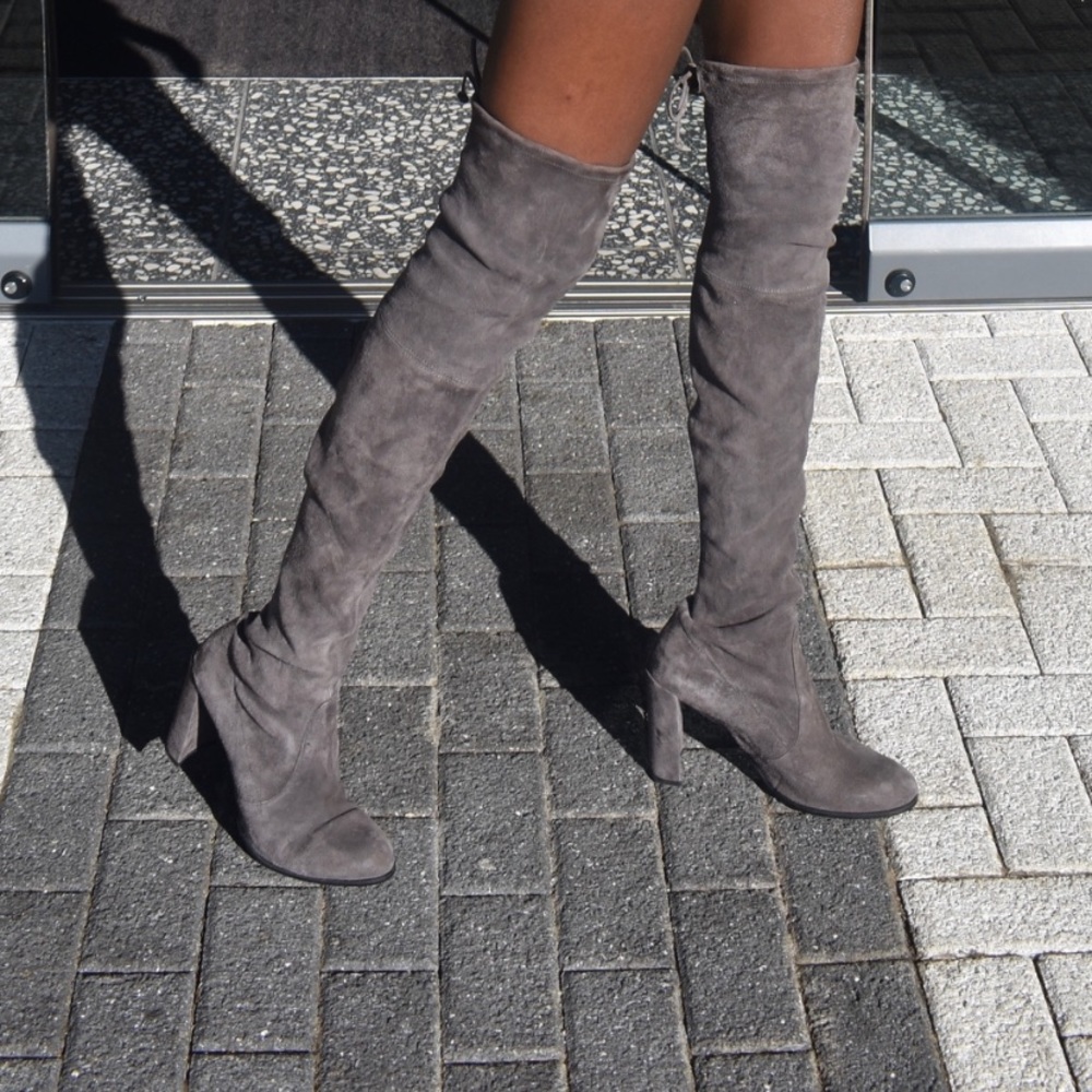 Grey Stuart Weitzman Boots